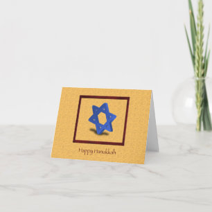 Hanukkah Star of David Card