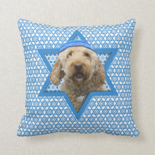 Hanukkah Star of David - GoldenDoodle Cushion