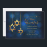 Hanukkah Star of David Moving Holiday Card<br><div class="desc">Send holiday wishes along with your new address with this elegant Hanukkah greeting card. (Hanukkah Vectors by Vecteezy). The card is easy to customise with your wording, font, font colour, paper shape and choice of paper type. Not exactly what you're looking for? All our products can be custom designed to...</div>