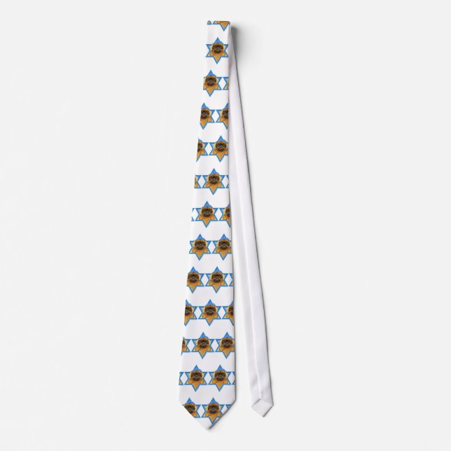 Hanukkah Star of David - Pekingese - Pebbles Tie (Front)