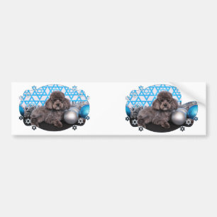 Hanukkah Star of David - Poodle - Murphy Bumper Sticker