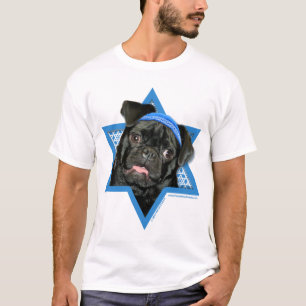 Hanukkah Star of David - Pug - Ruffy T-Shirt