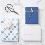 Hanukkah Star of David Set Wrapping Paper Sheet<br><div class="desc">An amazing design,  this Star of David themed wrapping paper is perfect for Hanukkah and Jewish related events.  Featuring different shades of blue Star of David patterns on a white background,  the set has blue and white wrapping paper.  Place your order today!

Artwork created by: AMBillustrations 
http://www.etsy.com/shop/AMBillustrations/</div>