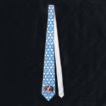 Hanukkah Star of David - Treeing Walker Coonhound Tie<br><div class="desc">I LOVE custom requests and when I received a request from Rebecca G. to make her son happy on his Bar Mitzvah by wearing a necktie featuring his very own Dogs Tripp and Honey in my Star of David design, I jumped right on it. He will wear one dog and...</div>