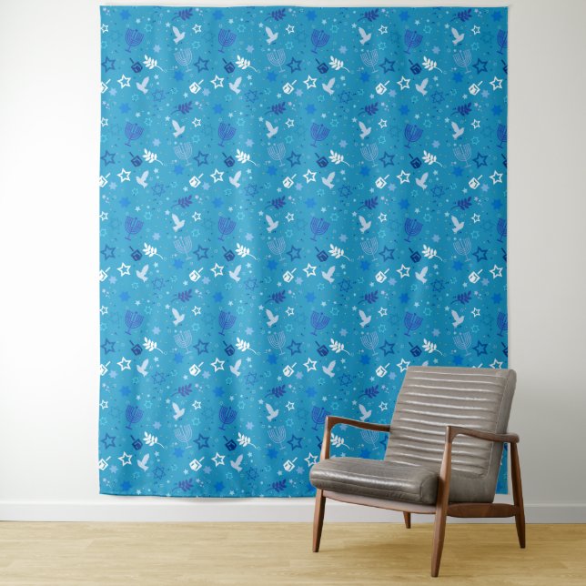 Hanukkah Stars Tapestry (In Situ)