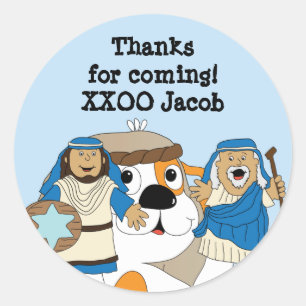 Hanukkah Stickers (1 1/2" or 3") Personalised