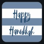 Hanukkah Striped Hand Lettered Sticker<br><div class="desc">Add the finishing touch to your Hanukkah cards with this festive sticker. Matching cards,  labels and stamps.</div>