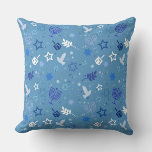 Hanukkah Symbols Cushion
