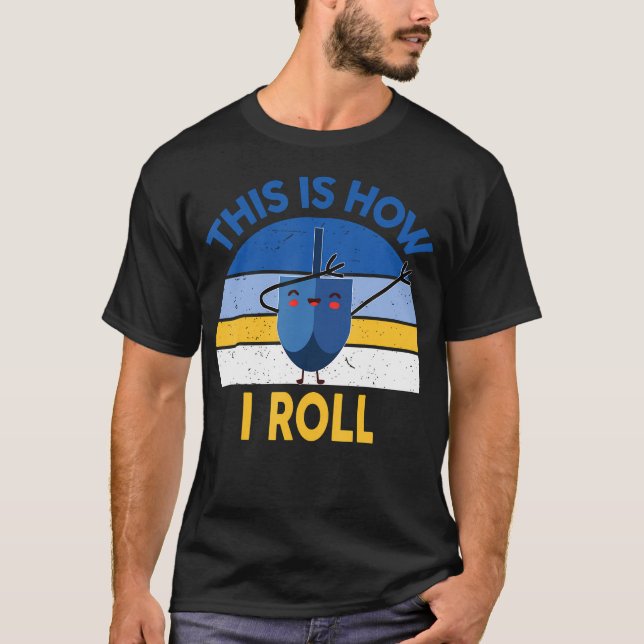 Hanukkah This Is How I Roll Dabbing Kids Toddler B T-Shirt (Front)
