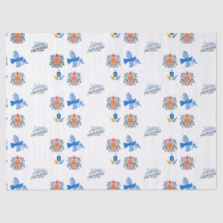 Hanukkah Tissue paper – dreidel , floral