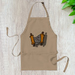 Hanukkah Torah Scroll Jewish Holiday Celebration Standard Apron<br><div class="desc">cook your favourite holiday meals in this hanukkah scroll apron. whether you are frying latkes or baking jelly doughnuts, this festive apron protects your clothes while displaying a beautiful torah illustration. the whimsical design makes it a great gift for the family chef or a fun accessory for hosting a chanukah...</div>