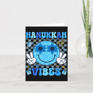 Hanukkah Vibes Chanukah Pajama Happy Hanukkah Men Card
