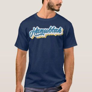 Hanukkah Vintage Retro Text T-Shirt