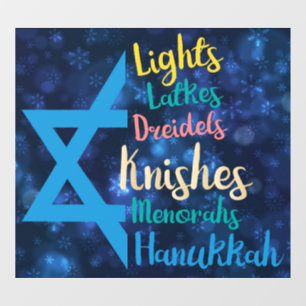 Hanukkah Window Cling
