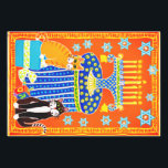 Hanukkah with 2 Cats, Menorah, Dreidle  Wrapping Paper Sheet<br><div class="desc">A black and white tuxedo cat and an orange tabby cat celebrate Hanukkah with a menorah,  dreidel,  and Hanukkah gelt.</div>