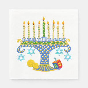Hanukkah with Cats! Napkins