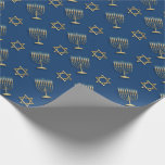Hanukkah Wrapping Paper<br><div class="desc">Hanukkah Wrapping Paper with Menorah and The Star of David Hanukkah is a Jewish holiday which celebrates the victory of the Maccabees over the larger Syrian army. ... The Hebrew word hanukkah means rededication. The hanukkiah (or Hanukkah menorah) is a candle holder, an important Hanukkah symbol Make sure every gift...</div>