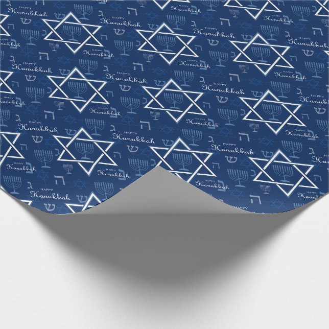 Hanukkah Wrapping Paper (Corner)
