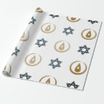 hanukkah wrapping paper<br><div class="desc">hanukkah wrapping paper and you can customise your size</div>