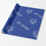 Hanukkah Wrapping Paper Flat Sheet<br><div class="desc">Happy Hanukkah gift wrap

Hanukkah 2023
begins Thursday,  7 December
at sunset 
ends Friday,  15 December
at nightfall</div>