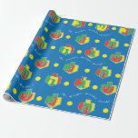 Hanukkah Wrapping Paper "Oh, Dreidel..." Colourful<br><div class="desc">"Oh,  dreidel,  dreidel,  dreidel... " colourful,  wrapping Paper.  Enjoy my newest wrapping paper design. Price varies as you choose from 4 paper types and 5 paper sizes. Thanks for stopping and shopping by. Much appreciated! Chag/Happy Chanukah/Hanukkah!</div>