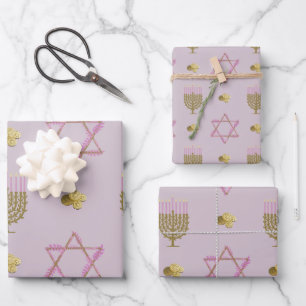 Hanukkah  wrapping paper sheet