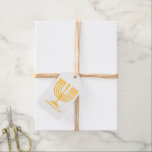 Hanukkiah Happy Hanukkah Jewish Holiday Menorah  Gift Tags<br><div class="desc">Hanukkiah Happy Hanukkah Jewish Holiday Menorah Luxury Design Hanukkiah Symbol. Happy Hanukkah Party Jewish Holiday Gold Menorah. Jewish Holiday Chanukkah Decoration with traditional Chanukah decorative hanukkiah label - Gold colour hanukkiah menorah, candlestick with candles, star of David and glowing lights illustration. Hanukkah Festival of lights Event Decoration. Jerusalem, Israel. Crafts...</div>