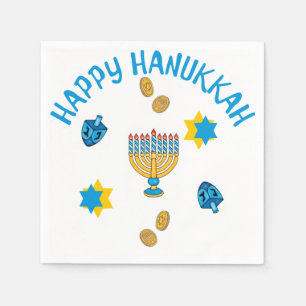 Hanukkuh Symbols Napkin