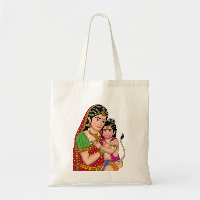 Hanuman & Anjana Mata Tote Bag (Front)