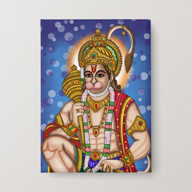 Hanuman Button (Front)