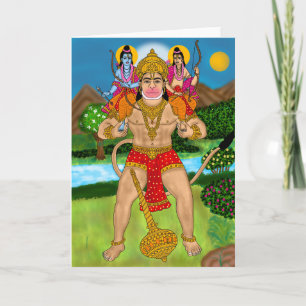 Hanuman Greeting Card