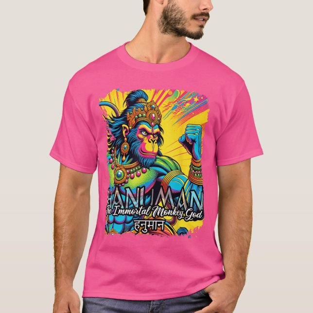 Hanuman Hindu Mythology Monkey God Spirituality gi T-Shirt (Front)
