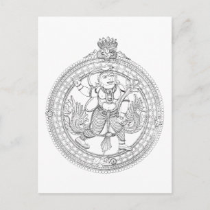 Hanuman Monkey God Postcard