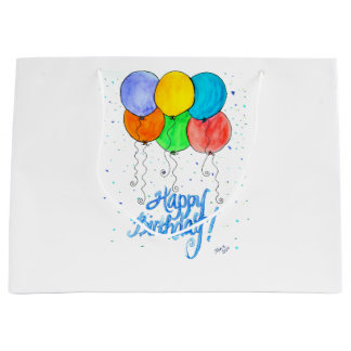 Haooy Birthday Balloons Large Gift Bag