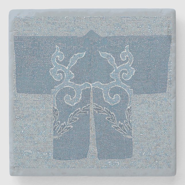 Haori - indigo stone coaster (Front)