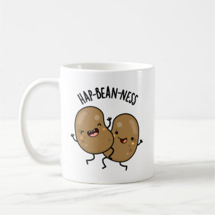 Hap-bean-ness Funny Bean Puns Coffee Mug