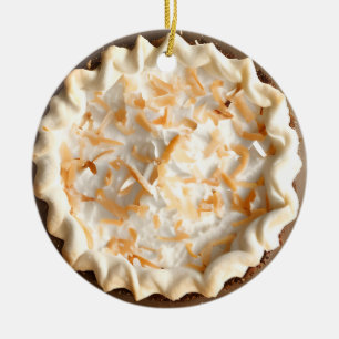 Hap-pie Christmas   Coconut Cream Pie Christmas Ceramic Tree Decoration