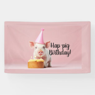 Hap-pig Birthday! Banner