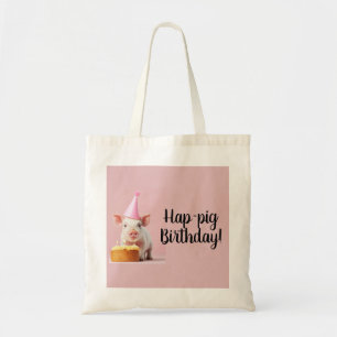 Hap-pig Birthday! Tote Bag