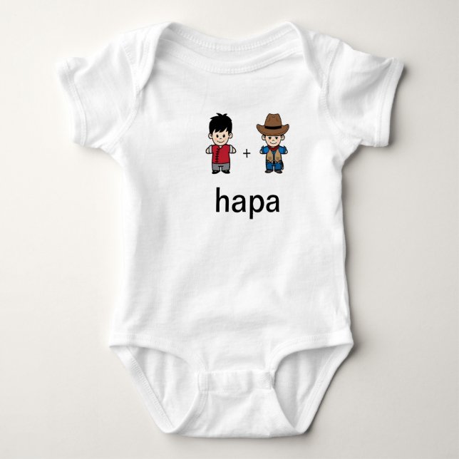 Hapa Chinese Dad & American Dad Bodysuit (Front)