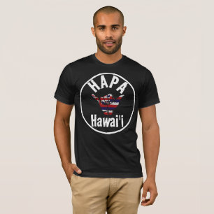 HAPA HAWAII TRIBAL HI Flag SHAKA T-Shirt