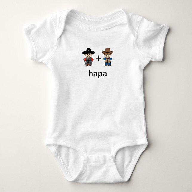 Hapa Korean Dad & American Dad Bodysuit (Front)