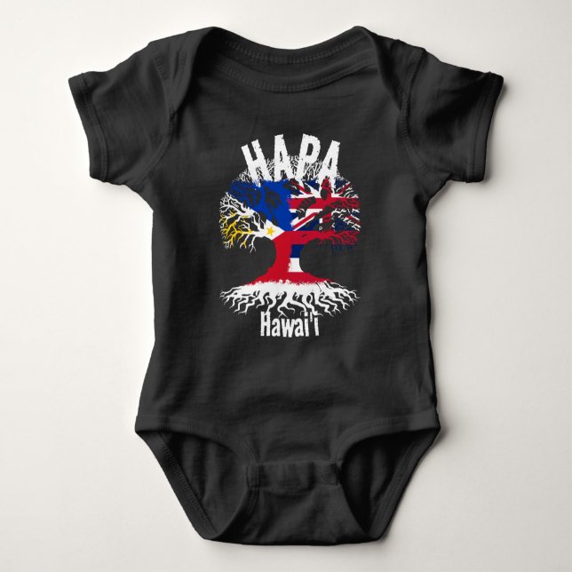 HAPA PHILIPPINES HAWAII ROOTS BABY BODYSUIT (Front)