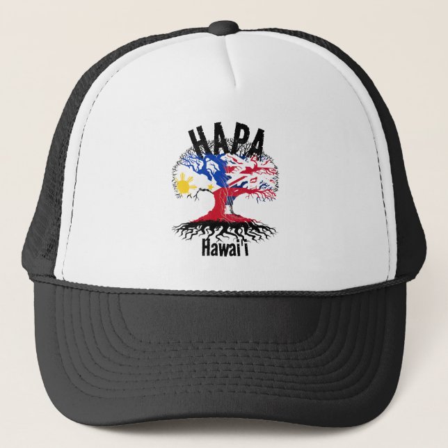 HAPA PHILIPPINES HAWAII ROOTS TRUCKER HAT (Front)