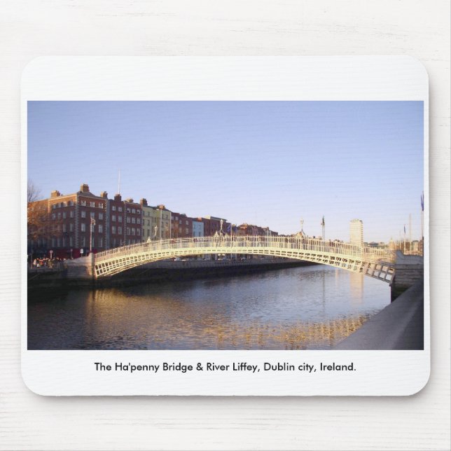 Ha'penny Bridge Dublin City Ireland Mouse Pad (Front)