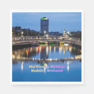 Ha'Penny Bridge, Dublin, Ireland Napkin