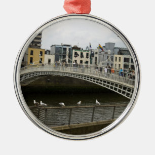 Hapenny Bridge Dublin Metal Tree Decoration