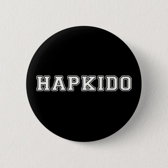 Hapkido 6 Cm Round Badge (Front)