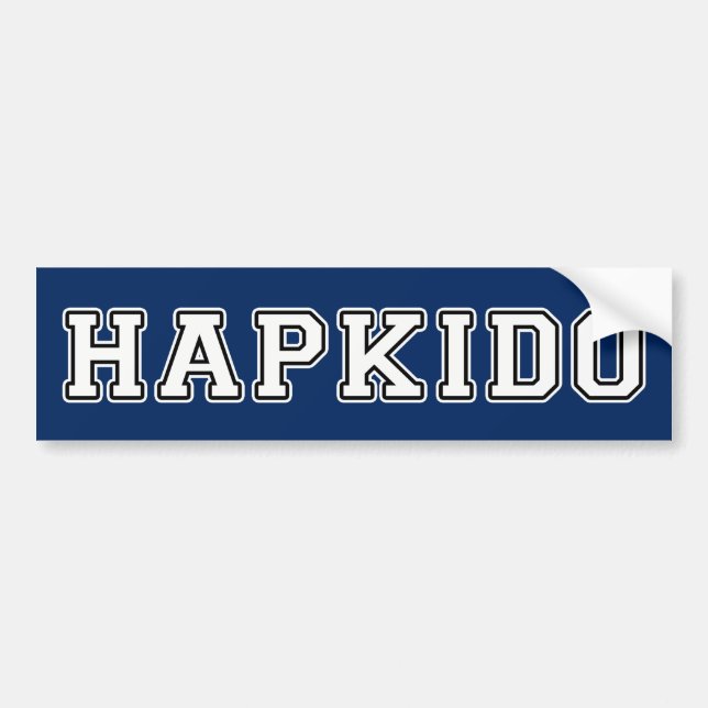 Hapkido Bumper Sticker (Front)
