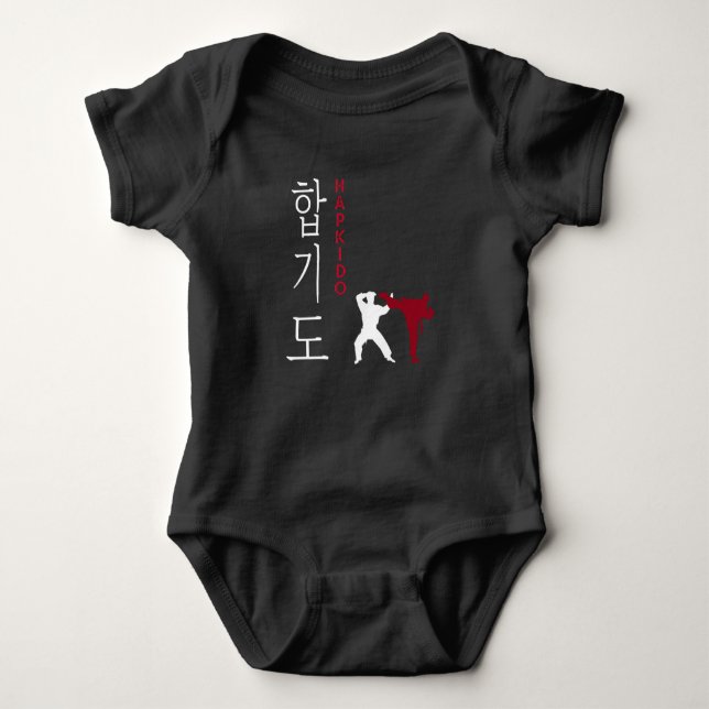 Hapkido Korean Martial Arts Baby Bodysuit (Front)